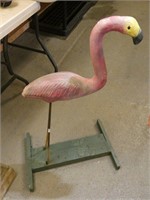 Concrete Flamingo on Rebar Legs