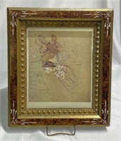 Framed Lautrec Limited Edition Lithograph Plate