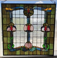 Art Nouveau Style Stained Glass Window
