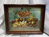 Victorian Fruit Print in Frame