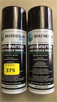 2 cans of Matheson anti-spatter