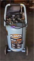 McGraw 20 gal air compressor, works