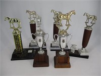 Lot of 6 Horse Trophies