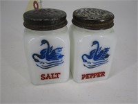 Milk Glass Salt and Pepper Shakers