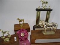 Lot of 4 Horse Trophies