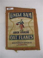 Uncle Sam's Oat Flakes Cardboard Advertising