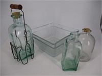 Flat of Modern Glass Items