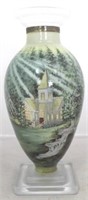 Dona Gelsinger painted glass vase