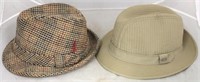 Pair vintage men's Fedora hats