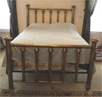 Brass full size bed - NO bedding