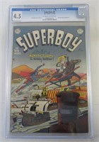 1950 DC COMICS NO. 9 SUPERBOY CGC GRADED 4.5
