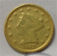 1852 2.50 DOLLAR GOLD LIBERTY CIRCULATED