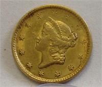 1851 TYPE 1 $1.00 DOLLAR GOLD