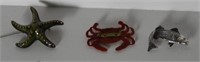 (3) Eastern Shore pins: Rockfish, Maryland crab,