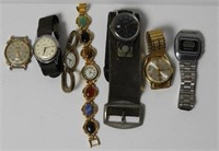 (7) vintage watches: Benrus, Timex,Delphi II
