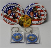 Small box of presidential pins and Wicomico