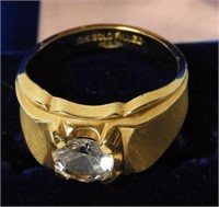 Men’s 10kt gold filled ring with stone