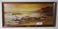 “Sunset Shore” framed print on board by Robert