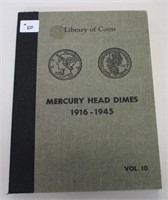 COMPLETE SET OF MERCURY HEAD DIMES INC. 1916-D