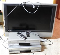 Protron model 32C flat screen TV with remote,