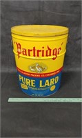 Partridge Lard Can