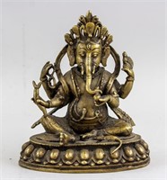 Indian Bronze Ganesha Statue