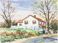 Edward Garbely 1908-1999 US Watercolor Landscape