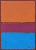 American Abstract Oil on Canvas Signed Rothko