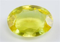 19.50ct Oval Cut Yellow Natural Sapphire GGL