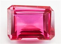 42.95ct Emerald Cut Pink Natural Ruby GGL