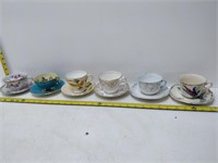 6 cup/saucer sets - fine china
