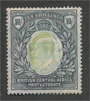 BRITISH CENTRAL AFRICA #67 USED FINE