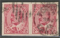 CANADA #90A PAIR USED FINE-VF