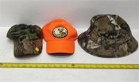 3 hunting hats