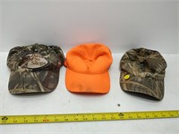 3 hunting hats