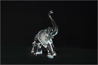 6" Glass Elephant Figurine