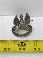 polish military eagle hat badge