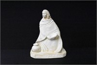 J. Vera White Ceramic Clay Sculpture