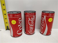 3 coca-cola can coin banks