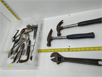 lot of hardware - hammer, wrenches, striker, etc.