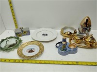 lot of dishes - salt and pepper set, plates, etc.