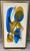 John Kofler MidCentury Decor Abstract Oil Painting