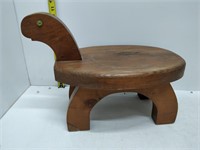 wooden turtle stool