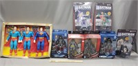Collection of Batman and Superman Action Figures