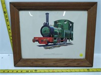 dolgoch train picture in frame