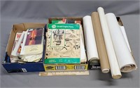 Ephemera Lot Booklets, Blueprints, Maps & More