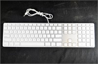APPLE KEYBOARD MAC CLEAN THIN WHITE AND SILVER
