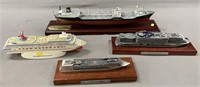 Lot of 4 Model Ships