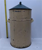 yellow metal container