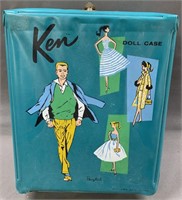 Vintage Ken Case and Barbie Dolls